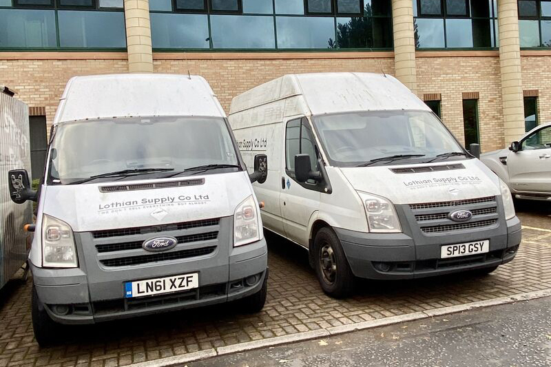 Lothian supply company vans